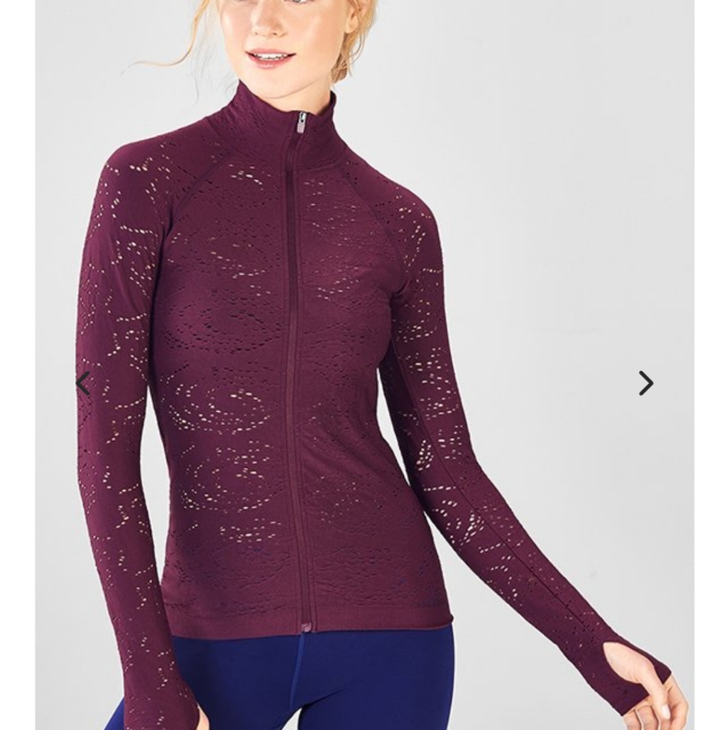 Fabletics Luciana Seamless Pointelle Jacket